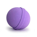 Purple bath bomb on a white background