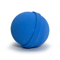 blue bath bomb on a white background