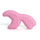 Pink mermaid tail bath bomb on a white background