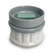a wax melt in a wax warmer on a white background